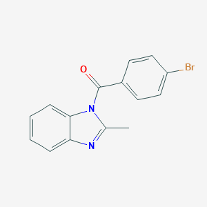 molecular formula C15H11BrN2O B414800 1-(4-bromobenzoyl)-2-methyl-1H-benzimidazole 
