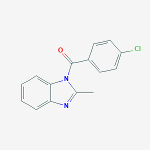 molecular formula C15H11ClN2O B414801 1-(4-chlorobenzoyl)-2-methyl-1H-benzimidazole 