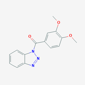 molecular formula C15H13N3O3 B414802 Benzotriazol-1-yl-(3,4-dimethoxyphenyl)methanone 