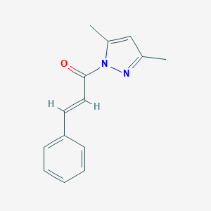 molecular formula C14H14N2O B414803 1-cinnamoyl-3,5-dimethyl-1H-pyrazole 