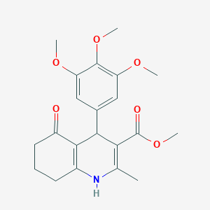 molecular formula C21H25NO6 B414806 Methyl 2-methyl-5-oxo-4-(3,4,5-trimethoxyphenyl)-1,4,5,6,7,8-hexahydroquinoline-3-carboxylate 