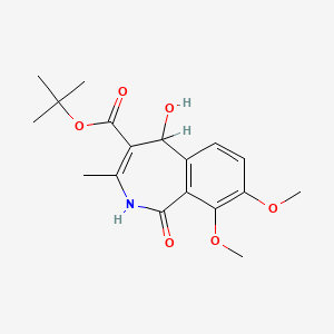 tert-butyl 5-hydroxy-8,9-dimethoxy-3-methyl-1-oxo-2,5-dihydro-1H-2-benzazepine-4-carboxylate