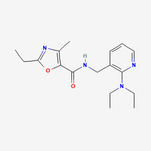 N-{[2-(diethylamino)-3-pyridinyl]methyl}-2-ethyl-4-methyl-1,3-oxazole-5-carboxamide