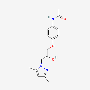 N-{4-[3-(3,5-dimethyl-1H-pyrazol-1-yl)-2-hydroxypropoxy]phenyl}acetamide