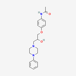 N-(4-(2-Hydroxy-3-(4-phenyl-1-piperazinyl)propoxy)phenyl)acetamide