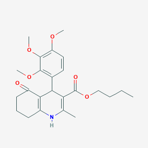 Butyl 2-methyl-5-oxo-4-(2,3,4-trimethoxyphenyl)-1,4,5,6,7,8-hexahydro-3-quinolinecarboxylate