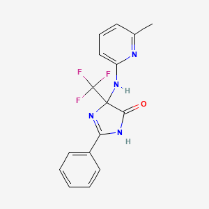 5-[(6-METHYLPYRIDIN-2-YL)AMINO]-2-PHENYL-5-(TRIFLUOROMETHYL)-4,5-DIHYDRO-1H-IMIDAZOL-4-ONE