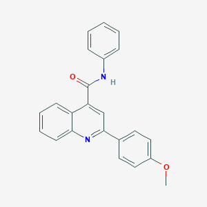 molecular formula C23H18N2O2 B414852 2-(4-methoxyphenyl)-N-phenyl-4-quinolinecarboxamide CAS No. 314022-18-9