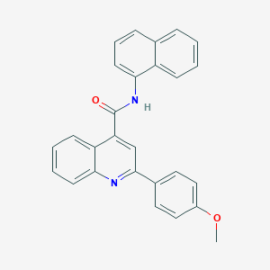 molecular formula C27H20N2O2 B414854 2-(4-methoxyphenyl)-N-(1-naphthyl)-4-quinolinecarboxamide 