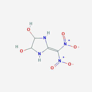 molecular formula C4H6N4O6 B414861 2-(Dinitromethylene)imidazolidine-4,5-diol 