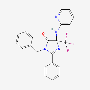 1-BENZYL-2-PHENYL-4-[(PYRIDIN-2-YL)AMINO]-4-(TRIFLUOROMETHYL)-4,5-DIHYDRO-1H-IMIDAZOL-5-ONE