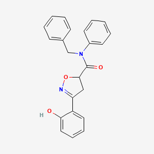 N~5~-BENZYL-3-(2-HYDROXYPHENYL)-N~5~-PHENYL-4,5-DIHYDRO-5-ISOXAZOLECARBOXAMIDE