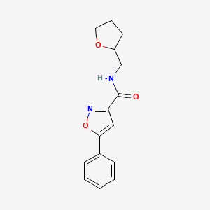 5-phenyl-N-(tetrahydro-2-furanylmethyl)-3-isoxazolecarboxamide