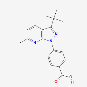 4-(3-tert-butyl-4,6-dimethyl-1H-pyrazolo[3,4-b]pyridin-1-yl)benzoic acid