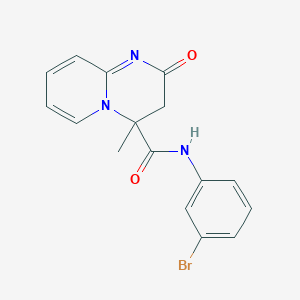 molecular formula C16H14BrN3O2 B4148938 N-(3-bromophenyl)-4-methyl-2-oxo-3,4-dihydro-2H-pyrido[1,2-a]pyrimidine-4-carboxamide 