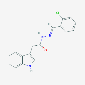 N'-(2-chlorobenzylidene)-2-(1H-indol-3-yl)acetohydrazide