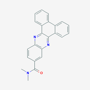 molecular formula C23H17N3O B414916 N,N-dimethyldibenzo[a,c]phenazine-11-carboxamide 