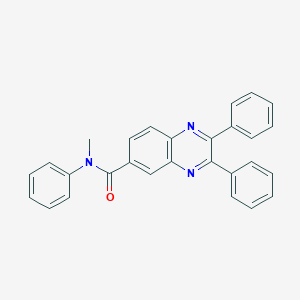molecular formula C28H21N3O B414918 N-methyl-N,2,3-triphenylquinoxaline-6-carboxamide 