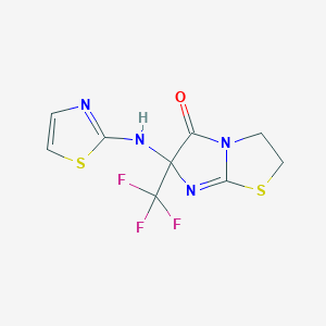 6-(1,3-thiazol-2-ylamino)-6-(trifluoromethyl)-2,3-dihydroimidazo[2,1-b][1,3]thiazol-5(6H)-one