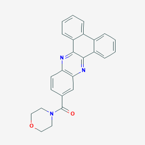 molecular formula C25H19N3O2 B414923 11-(4-Morpholinylcarbonyl)dibenzo[a,c]phenazine 