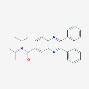molecular formula C27H27N3O B414925 2,3-diphenyl-N,N-di(propan-2-yl)quinoxaline-6-carboxamide 