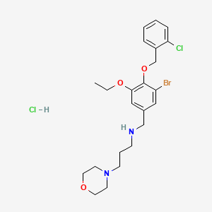 N-{3-bromo-4-[(2-chlorobenzyl)oxy]-5-ethoxybenzyl}-3-(4-morpholinyl)-1-propanamine hydrochloride