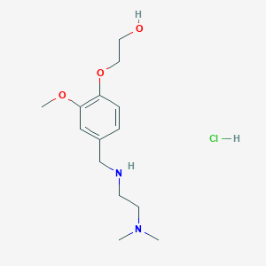 2-[4-[[2-(Dimethylamino)ethylamino]methyl]-2-methoxyphenoxy]ethanol;hydrochloride