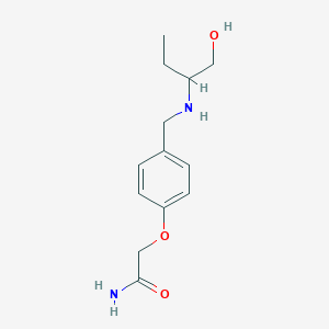 2-[4-[(1-Hydroxybutan-2-ylamino)methyl]phenoxy]acetamide