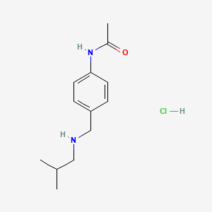 molecular formula C13H21ClN2O B4149294 N-[4-[(2-methylpropylamino)methyl]phenyl]acetamide;hydrochloride 