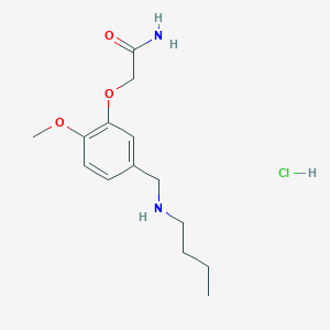 molecular formula C14H23ClN2O3 B4149297 2-[5-(Butylaminomethyl)-2-methoxyphenoxy]acetamide;hydrochloride 