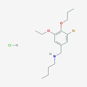 N-(3-bromo-5-ethoxy-4-propoxybenzyl)-1-butanamine hydrochloride