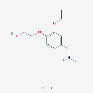 2-[2-Ethoxy-4-(methylaminomethyl)phenoxy]ethanol;hydrochloride