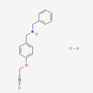 1-phenyl-N-[4-(2-propyn-1-yloxy)benzyl]methanamine hydrochloride