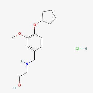 2-{[4-(cyclopentyloxy)-3-methoxybenzyl]amino}ethanol hydrochloride