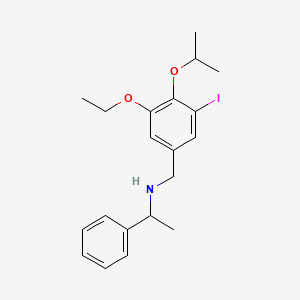 (3-ethoxy-5-iodo-4-isopropoxybenzyl)(1-phenylethyl)amine