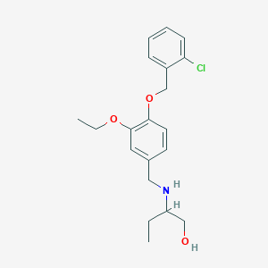 2-({4-[(2-chlorobenzyl)oxy]-3-ethoxybenzyl}amino)-1-butanol