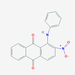 molecular formula C20H12N2O4 B414943 1-Anilino-2-nitroanthra-9,10-quinone 