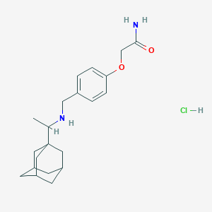 2-[4-({[1-(1-adamantyl)ethyl]amino}methyl)phenoxy]acetamide hydrochloride