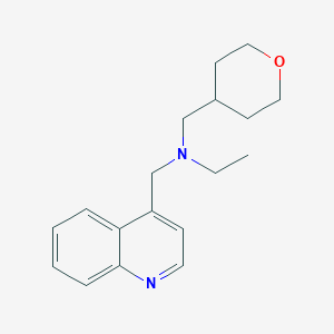 N-(quinolin-4-ylmethyl)-N-(tetrahydro-2H-pyran-4-ylmethyl)ethanamine