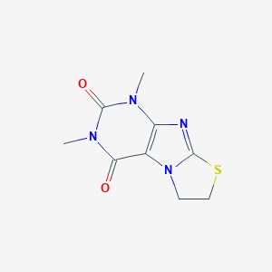 molecular formula C9H10N4O2S B414949 1,3-二甲基-6,7-二氢[1,3]噻唑并[2,3-f]嘌呤-2,4(1H,3H)-二酮 CAS No. 6048-97-1