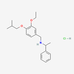 N-(3-ethoxy-4-isobutoxybenzyl)-1-phenylethanamine hydrochloride