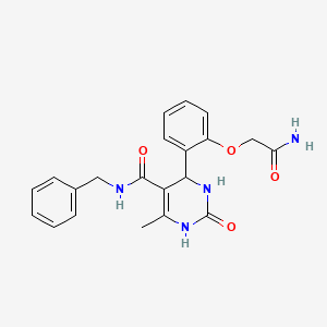 4-[2-(2-amino-2-oxoethoxy)phenyl]-N-benzyl-6-methyl-2-oxo-1,2,3,4-tetrahydro-5-pyrimidinecarboxamide