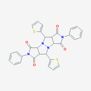 4,11-diphenyl-7,14-dithiophen-2-yl-1,4,8,11-tetrazatetracyclo[6.6.0.02,6.09,13]tetradecane-3,5,10,12-tetrone