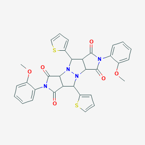 4,11-bis(2-methoxyphenyl)-7,14-dithiophen-2-yl-1,4,8,11-tetrazatetracyclo[6.6.0.02,6.09,13]tetradecane-3,5,10,12-tetrone