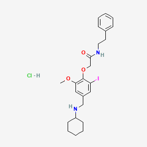 2-{4-[(cyclohexylamino)methyl]-2-iodo-6-methoxyphenoxy}-N-(2-phenylethyl)acetamide hydrochloride