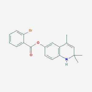 2,2,4-Trimethyl-1,2-dihydroquinolin-6-yl 2-bromobenzoate