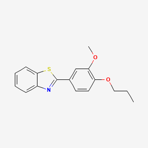 2-(3-methoxy-4-propoxyphenyl)-1,3-benzothiazole