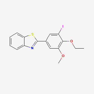 2-(4-ethoxy-3-iodo-5-methoxyphenyl)-1,3-benzothiazole