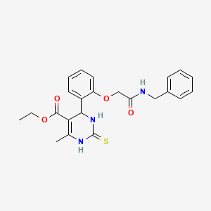 ethyl 4-{2-[2-(benzylamino)-2-oxoethoxy]phenyl}-6-methyl-2-thioxo-1,2,3,4-tetrahydro-5-pyrimidinecarboxylate