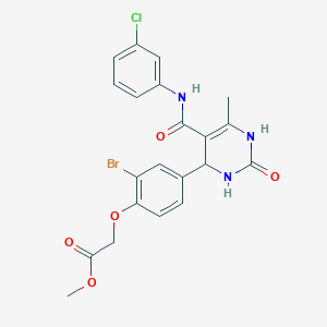 methyl [2-bromo-4-(5-{[(3-chlorophenyl)amino]carbonyl}-6-methyl-2-oxo-1,2,3,4-tetrahydro-4-pyrimidinyl)phenoxy]acetate